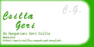 csilla geri business card